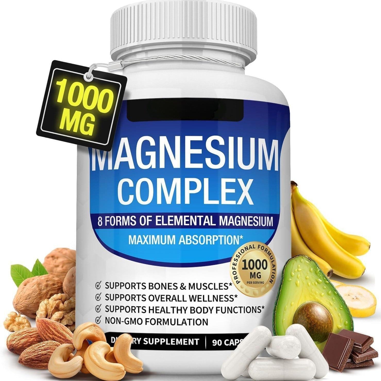Magnesium Glycinate Magnesium Malate Magnesium Citrate Compound Capsules